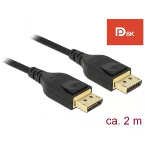 Delock DisplayPort 8K 60Hz 2m kábel (85660)