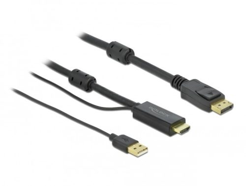 Delock HDMI to Displayport 4K 30Hz kábel 1m (85963)