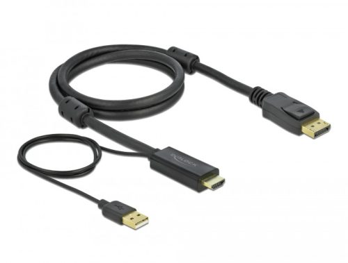 Delock HDMI to Displayport 4K 30 Hz kábel 2m (85964)