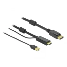 Delock HDMI to Displayport 4K 30 Hz kábel 3m (85965)
