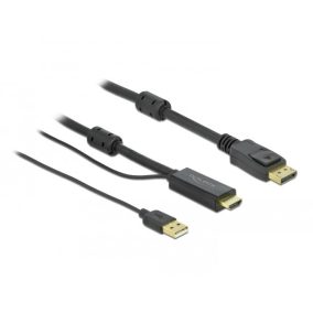 Delock HDMI to Displayport 4K 30 Hz kábel 7 m (85967)