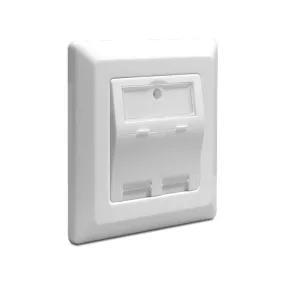 Delock Keystone 2 portos fali aljzat fedél (86202)