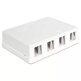 Delock Keystone 4 portos falra szerelhető doboz (86208)