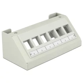 Delock Keystone Multimédia Panel 6 Port, szürke (86218)