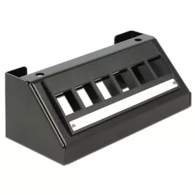 Delock Keystone Multimédia Panel 6 Port, fekete (86268)