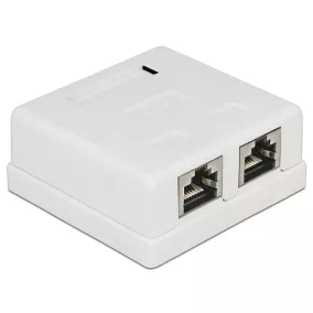 Delock Moduláris fali kimenet 2 Port Cat.6 (86269)