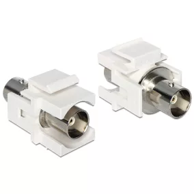 Delock Keystone modul, BNC anya - BNC anya, fehér (86301)
