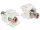 Delock Keystone modul RCA anya - anya, piros (86305)
