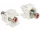 Delock Keystone modul RCA anya - anya, piros (86305)