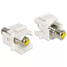 Delock Keystone modul RCA anya - anya, sárga (86306)