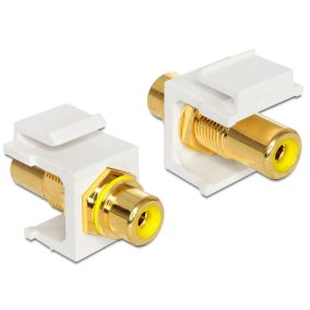Delock Keystone modul RCA anya - anya, sárga (86309)