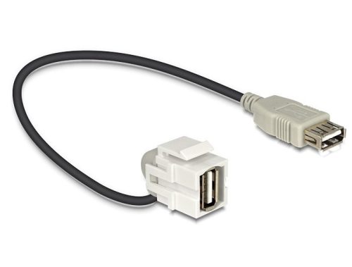 Delock Keystone modul USB 2.0 A anya - anya 110° kábellel (86327)