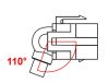 Delock Keystone modul USB 2.0 A anya - anya 110° kábellel (86327)