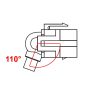 Delock Keystone modul USB 2.0 A anya - anya 110° kábellel (86327)