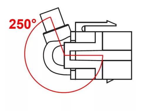Delock Keystone modul HDMI anya - HDMI anya 250° kábellel (86328)