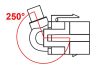 Delock Keystone modul USB 2.0 A anya - anya 250° kábellel (86329)