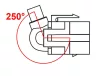 Delock Keystone modul USB 2.0 A anya - anya 250° kábellel (86329)