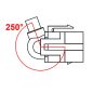 Delock Keystone modul USB 2.0 A anya - anya 250° kábellel (86329)