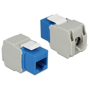   Delock Keystone modul RJ45-aljzat - LSA Cat.6 UTP, kék (86343)