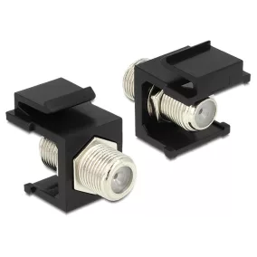 Delock Keystone modul F anya - F anya, fekete (86350)