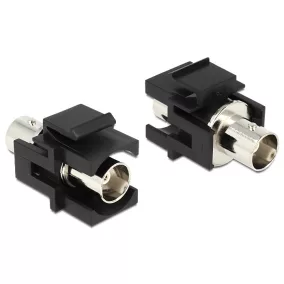 Delock Keystone modul, BNC anya - BNC anya, fekete (86351)