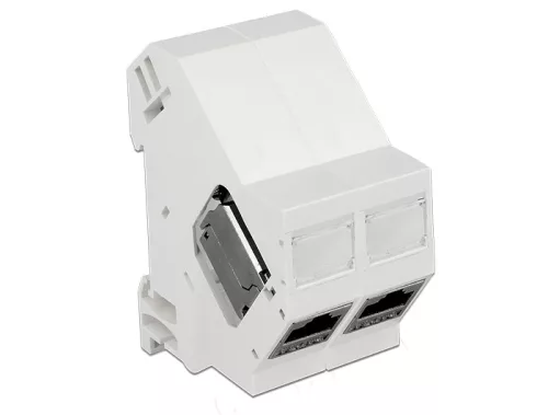 Delock Keystone rögzítő DIN-sínhez 180° (86414)