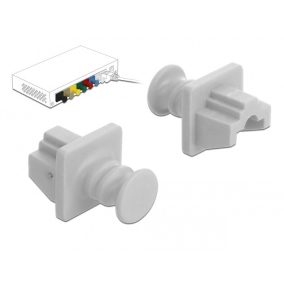 Delock Porvédő RJ45 hüvely fehér (86507)