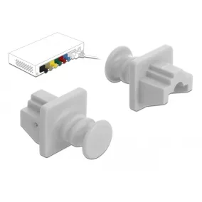Delock Porvédő RJ45 hüvely fehér (86507)