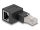 Delock RJ45 Cat6A 90 fokos balos male - female adapter (87863)