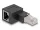 Delock RJ45 Cat6A 90 fokos balos male - female adapter (87863)