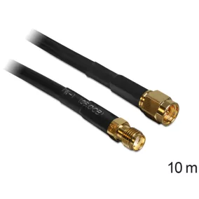 Delock SMA apa - SMA anya CFD200 kábel 10m (88445)