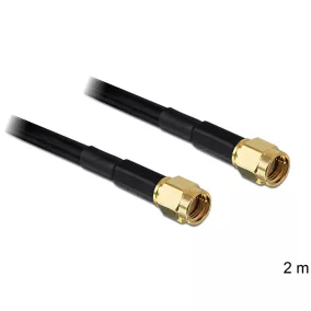 Delock RP-SMA dugó - RP-SMA dugó kábel 2m (88656)