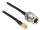 Delock RP-SMA csatlakozó - N Jack Bulkhead Antenna kábel, 1.5 m (88845)