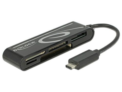 Delock USB-C csatlakozós kártyaolvasó (91739)