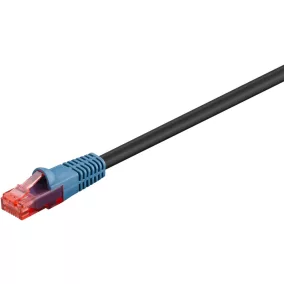   Goobay Cat6 U/UTP kültéri hálózati kábel 15m fekete (94391)