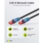   Goobay Cat6 U/UTP kültéri hálózati kábel 10m fekete (94389)