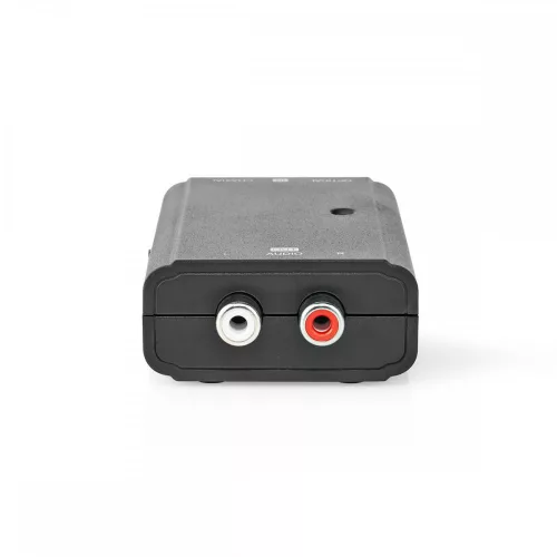 Nedis Optikai (toslink) + digitális RCA (S/PDIF) - 2x RCA (sztereó) audio konverter (ACON2509BK)