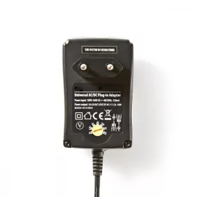   Nedis Univerzális hálózati adapter állítható 3-12V DC 1.5A (ACPA002)