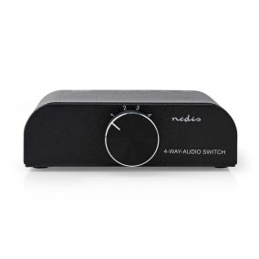   Nedis analóg audio átkapcsoló 4 portos 3X 2RCA bemenet - 1X 2RCA kimenet (ASWI2424AT)