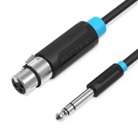   Vention XLR aljzat - 6.35 Jack stereo dugó 1.5m kábel (BBEBG)