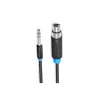 Vention XLR aljzat - 6.35 Jack stereo dugó 3m kábel (BBEBI)