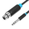 Vention XLR aljzat - 6.35 Jack stereo dugó 5m kábel (BBEBJ)