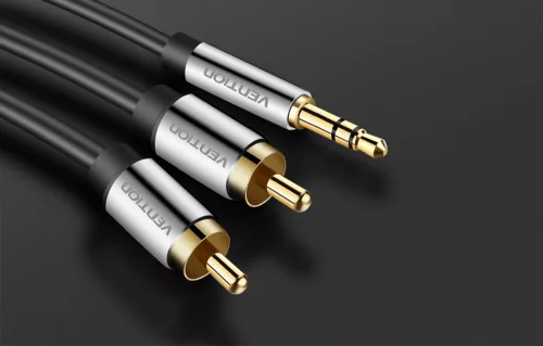 Vention jack 3.5 - 2db RCA sztereó audio kábel 3m (BCFBI)
