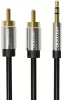 Vention jack 3.5 - 2db RCA sztereó audio kábel 5m (BCFBJ)