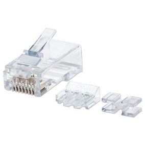 RJ45 UTP CAT6A csatlakozó dugó tömör kábelhez, 1db