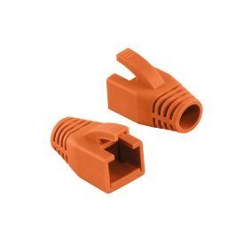   UTP RJ45 Cat6 Feszültségmentesítő Törésgátló, narancs 1db