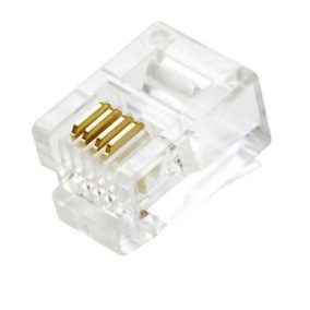 RJ11 6P4C telefon csatlakozó dugó 1db