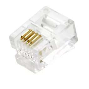 RJ11 6P4C telefon csatlakozó dugó 1db