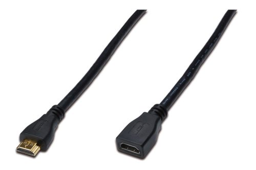 Digitus HDMI 1.4 hosszabbító kábel 5m aranyozott (AK-330201-050-S)