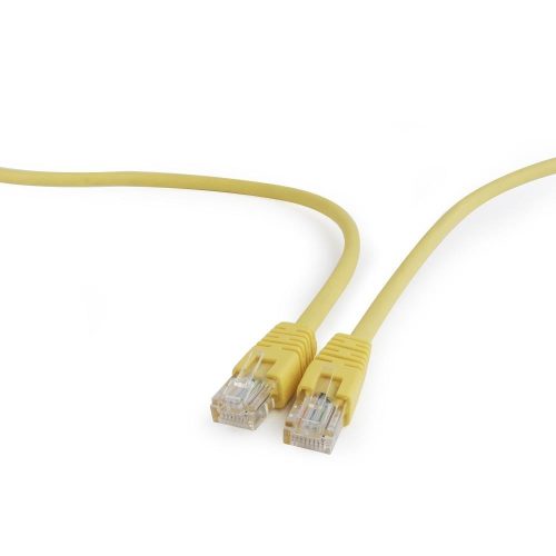Gembird UTP CAT5e patch kábel 1m, sárga (PP12-1M/Y)
